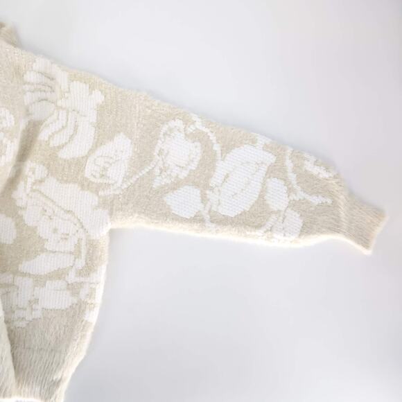 Desigual Womens Cream Floral Zurich Sweater Jumper NEW - US Size L / EU Size XL - Picture 13 of 15